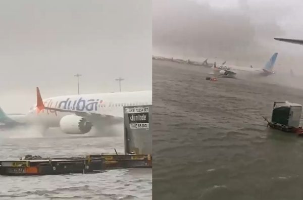 العمليات في مطار دبي الدولي مؤقتا بسبب عاصفة شديدة